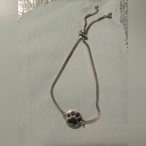 New Silver Paw Print Park Lane Jewelry Bracelet